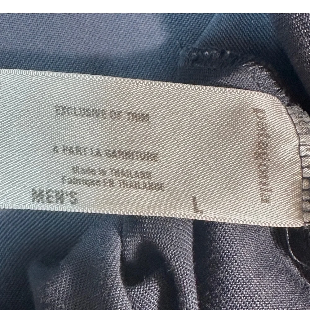 Patagonia Quarter Zip Polo Mens‎ Large Blue Gray Organic Cotton Blend